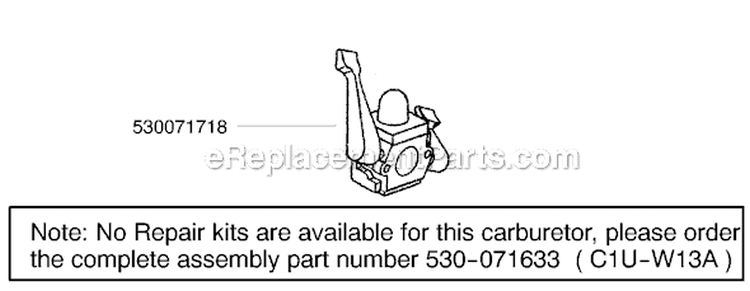 Page A Diagram and Parts List for GHT180 Type 1 Weed Eater Hedge Trimmer